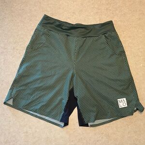Malo men’s workout shorts green size medium